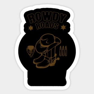 Cowboy boots and hat T-shirt Sticker